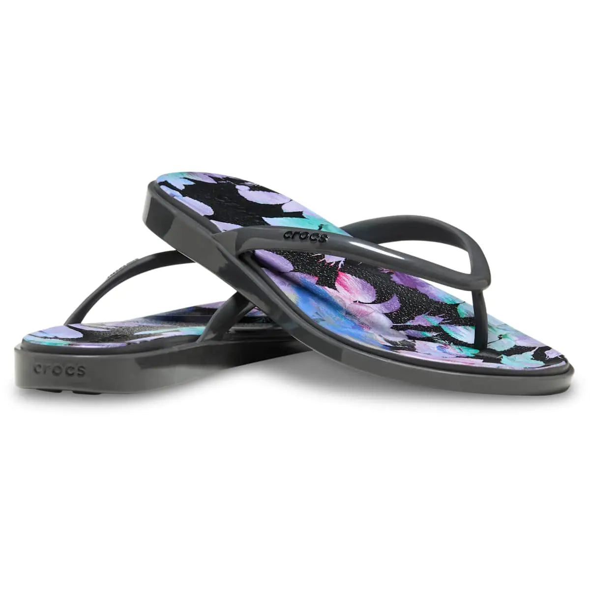 Women's Miami Round Toe Flip Flops, Summer Sandals - Floral and Animal Prints