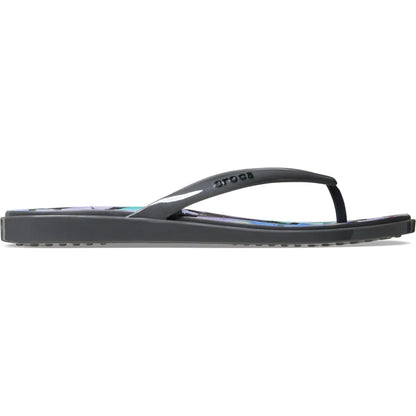 Women's Miami Round Toe Flip Flops, Summer Sandals - Floral and Animal Prints