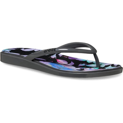 Women's Miami Round Toe Flip Flops, Summer Sandals - Floral and Animal Prints
