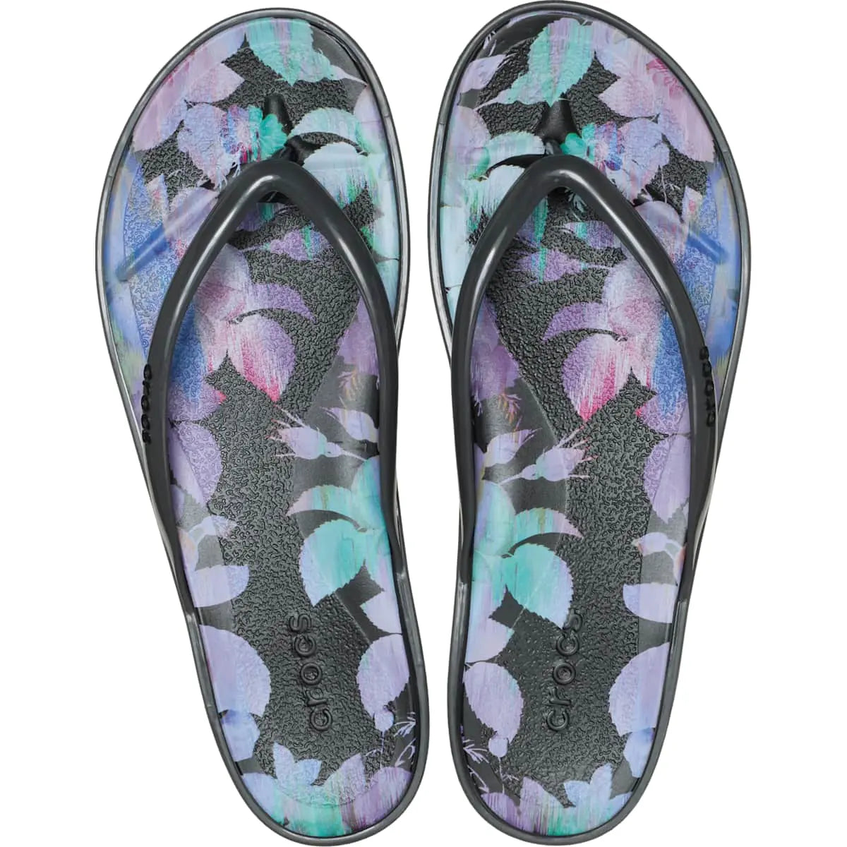 Women's Miami Round Toe Flip Flops, Summer Sandals - Floral and Animal Prints