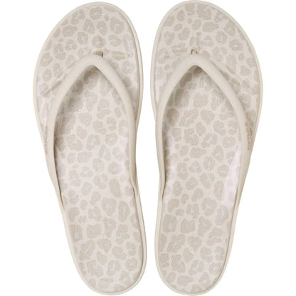 Women's Miami Round Toe Flip Flops, Summer Sandals - Floral and Animal Prints